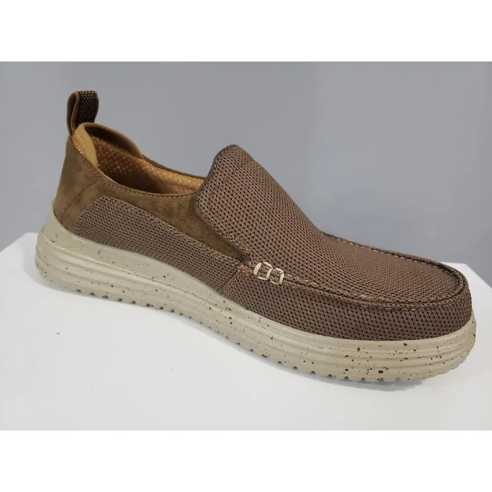 NEW Skechers Mens Proven Renco Loafer SIZE 8 Slip On Brown Dress Shoe Casual‎